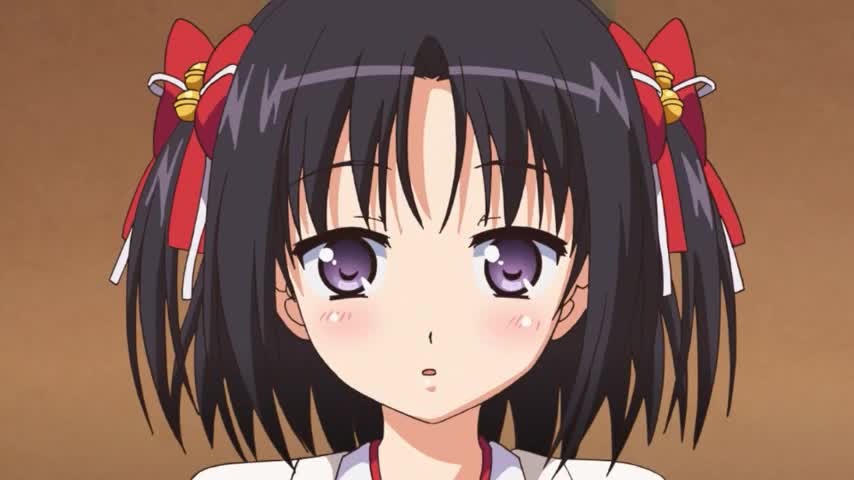 妹エロアニメ【らぶ2Quad 「妹巫女ぷりん・ほのか～拡げて弾く未開のレッスン◆」】サンプル画像１