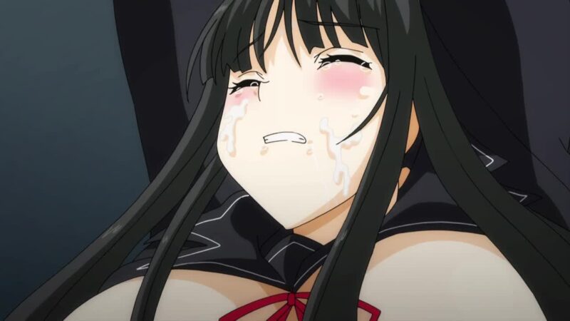 妹エロアニメ【ビッチ学園が清純なはずがないっ！！？ The Animation 上巻】サンプル画像１　顔射　ぶっかけ　拘束