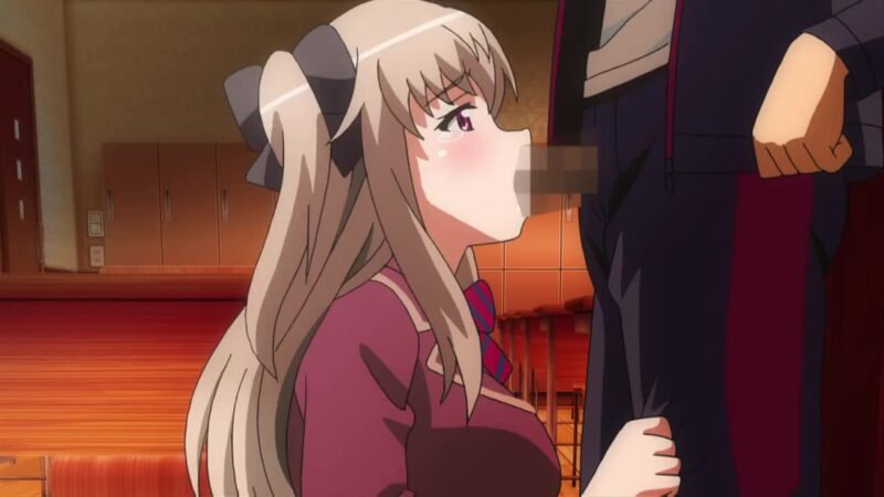 妹エロアニメ【屈辱2 The Animation上巻】サンプル画像1 フェラ 制服 巨乳