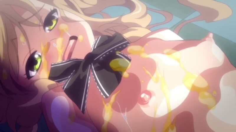 妹エロアニメ【聖●隷学園2 ～前編～ 剥奪された権力】サンプル画像２　ぶっかけ　貧乳・微乳　女子校生　乱交